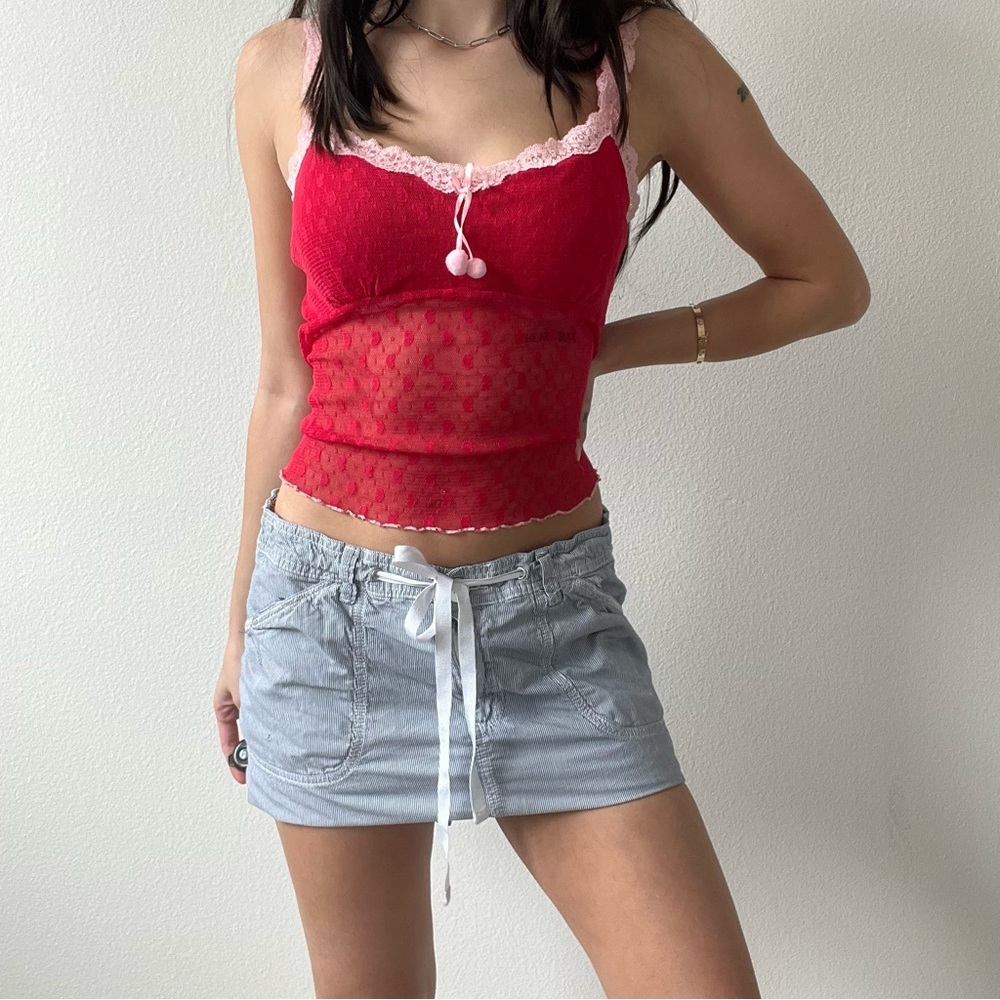 white stag mini skirt